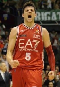 Alessandro Gentile leader dell'Olimpia Milano