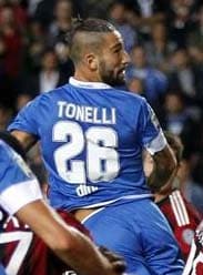 Tonelli, il giocatore colpito dal pugno di Denis